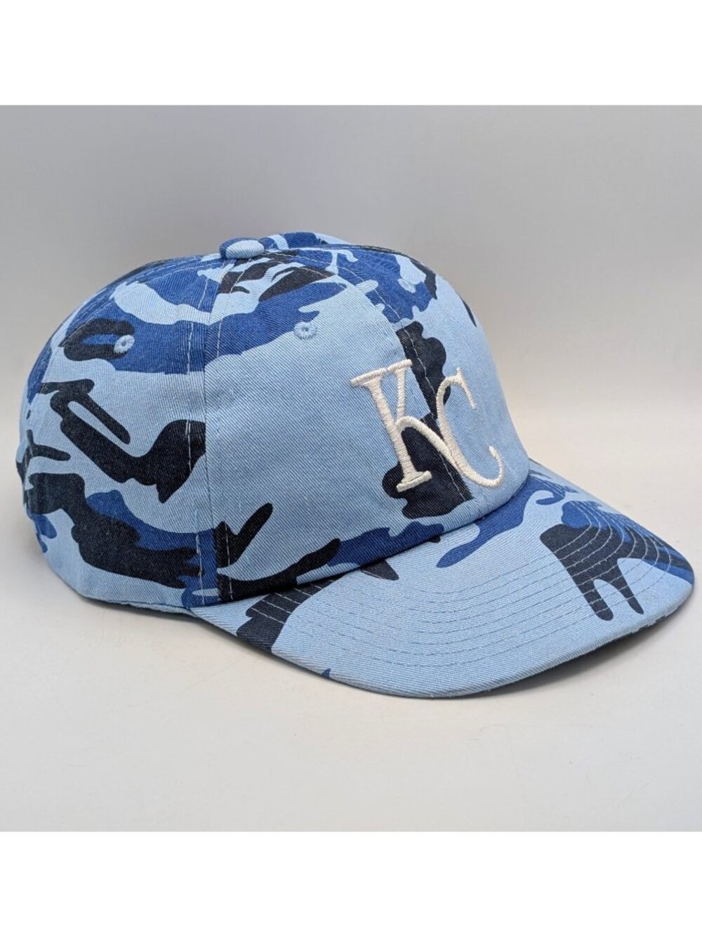Kansas City Royals Hat Cap Blue Camo Strap Back OSFM Sportclips MLB Baseball KC
